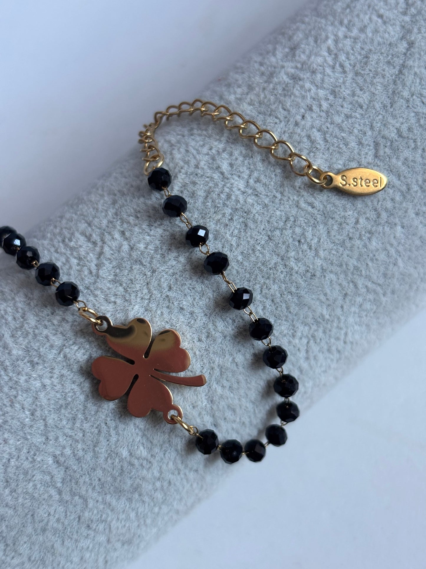 Stainless Steel Four-Leaf Clover Bracelet Minimalist Bracelet