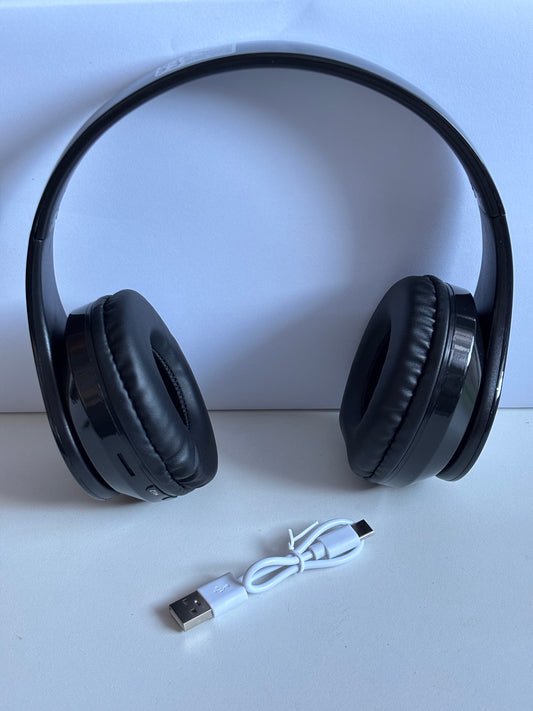 Wireless Headphones with Deep Bass, Built-in Mic, Lightweight Foldable Design, 3.5mm Audio Jack, Stereo Sound