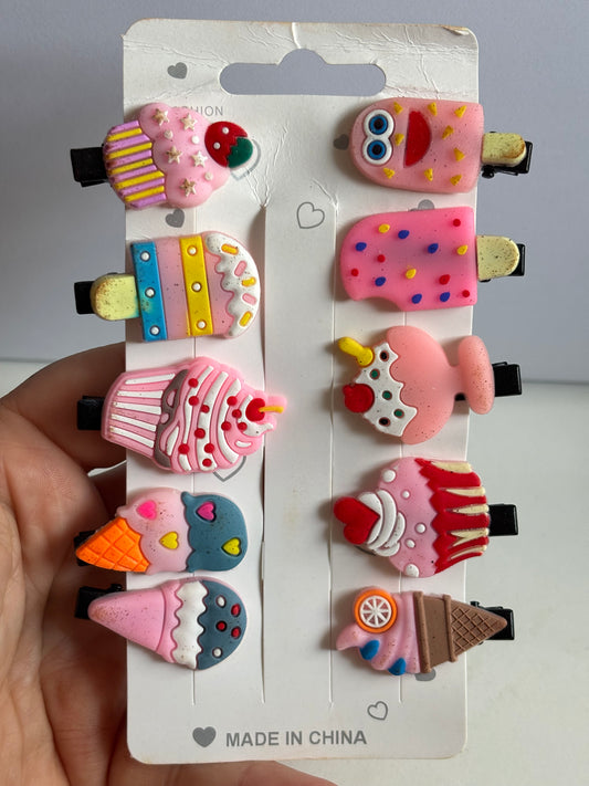 10pcs Cute Cartoon Unicorn Hair Clips