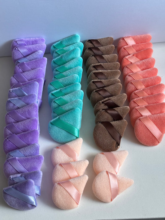 50pcs Mini Triangle Powder Puff Set