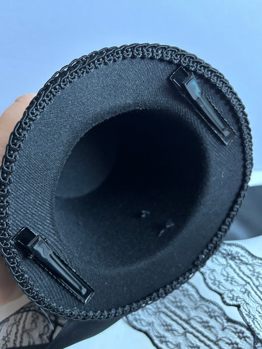 Steampunk Top Hat with Mechanical Gears, Compass Decoration